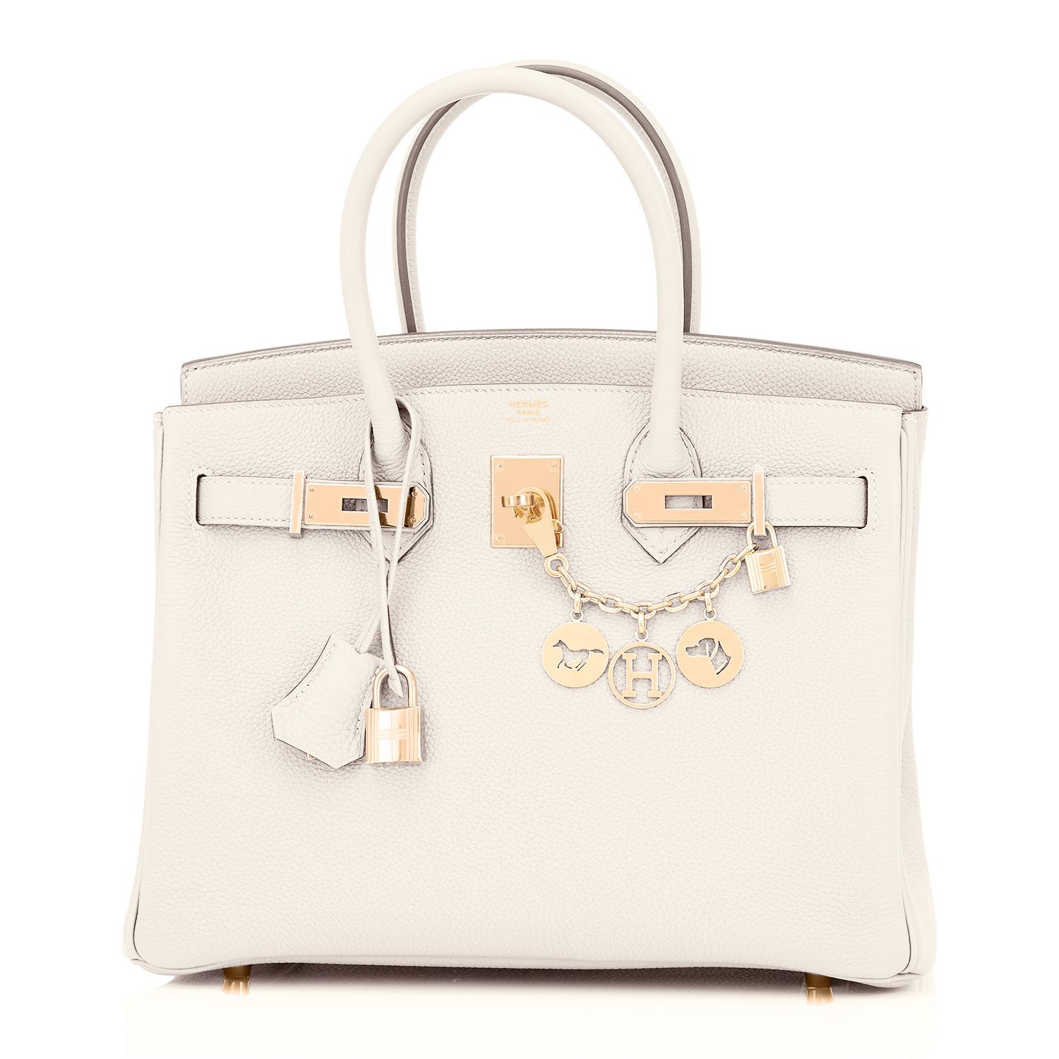 hermes white bag