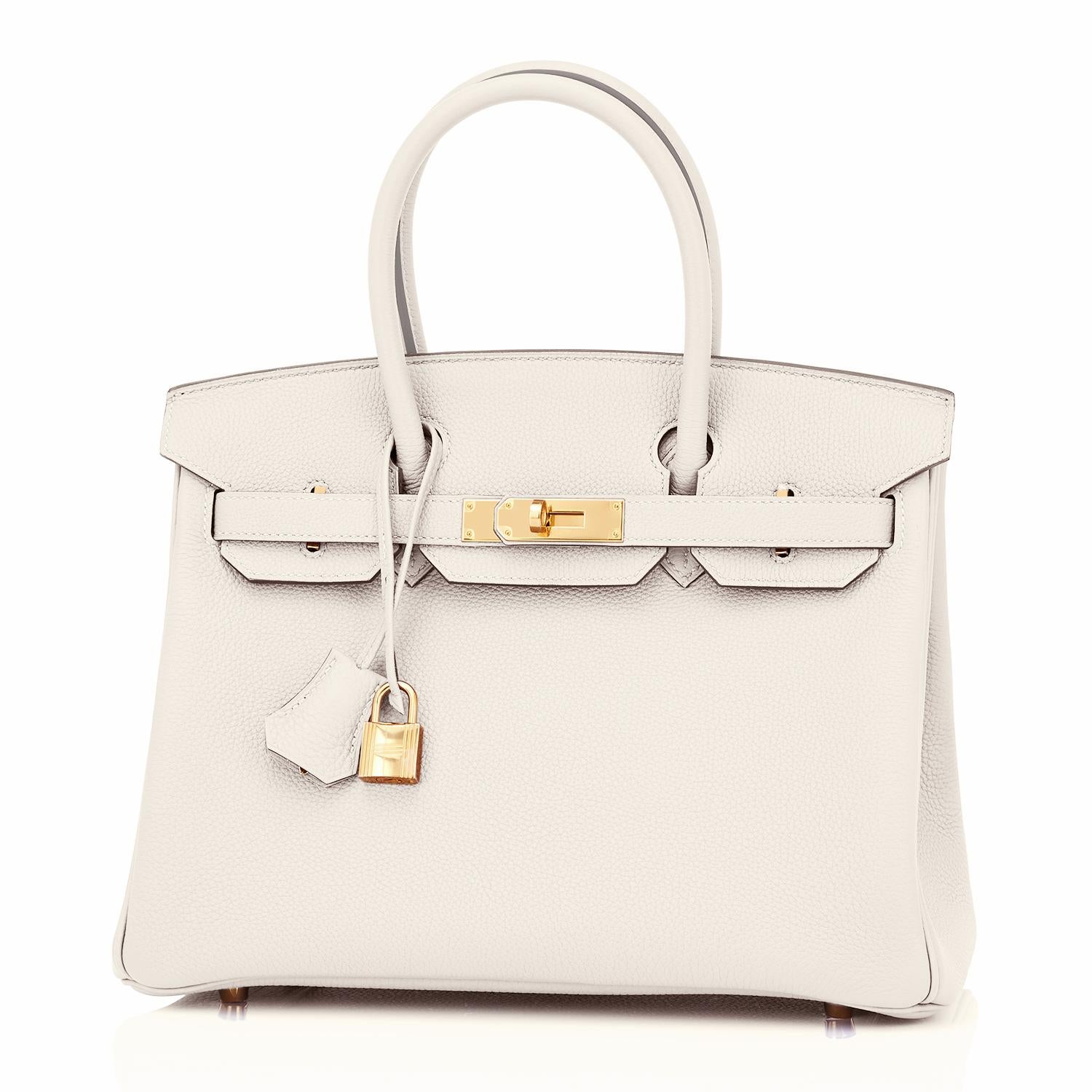 Hermes Birkin 30 Craie Togo Chalk Off White Gold Hardware Bag B Stamp, 2023 In New Condition For Sale In New York, NY