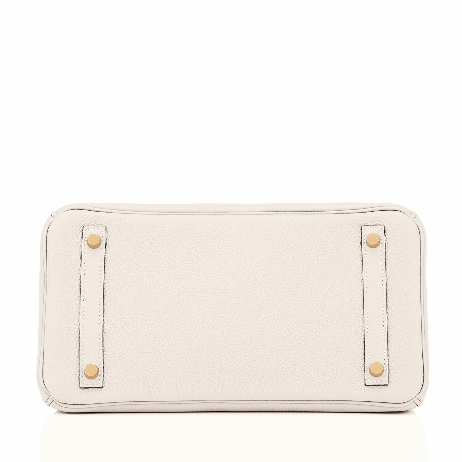 Women's Hermes Birkin 30 Craie Togo Chalk Off White Gold Hardware Bag B Stamp, 2023 For Sale