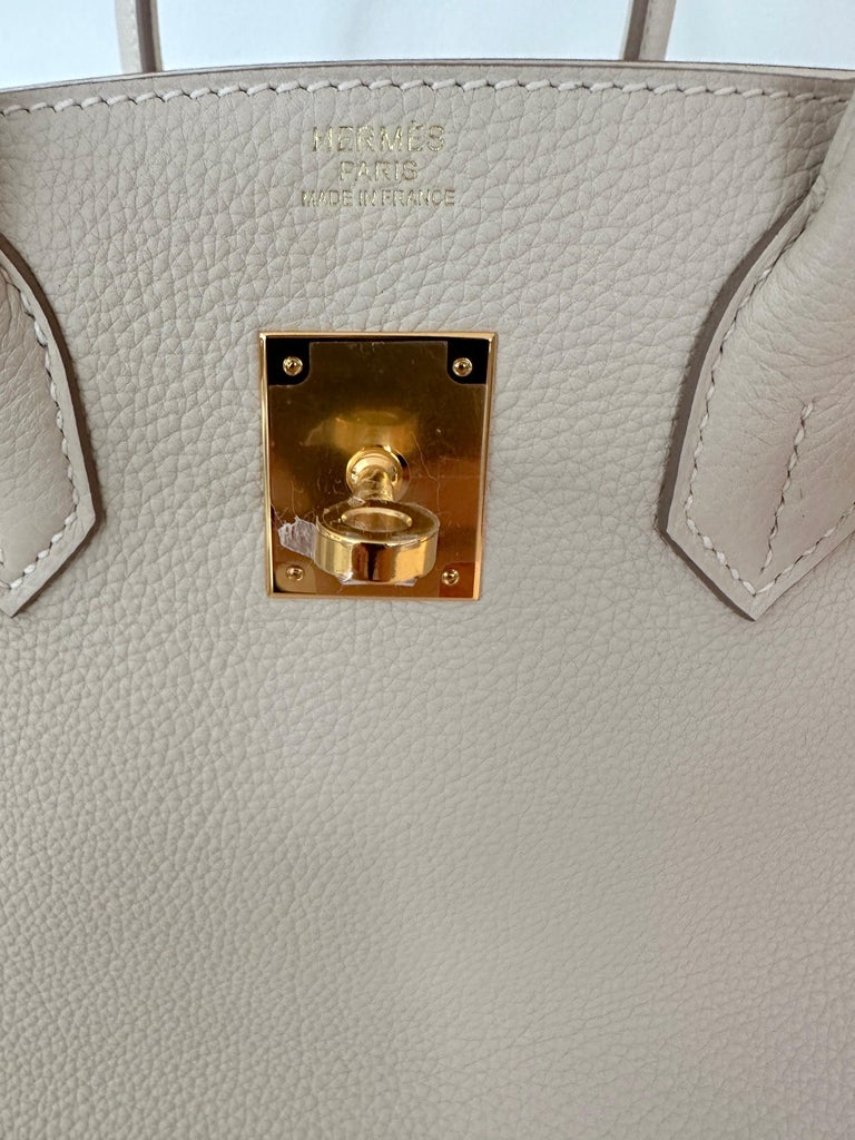 Hermès Birkin 30 Craie Togo Gold Hardware