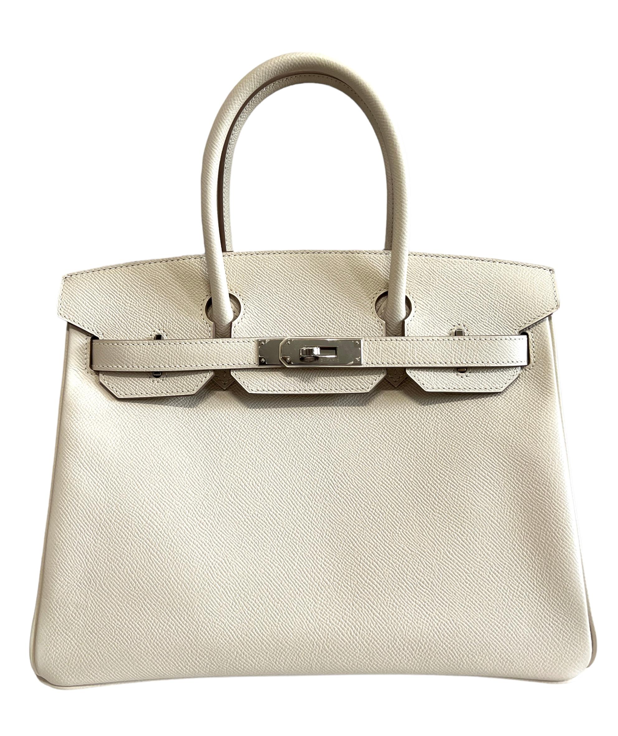 Hermes Birkin 30 in Craie: Veau Togo