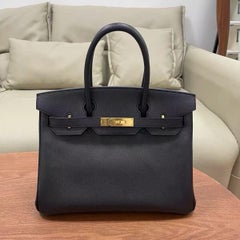 Bolso Hermes Birkin 30 Epsom negro