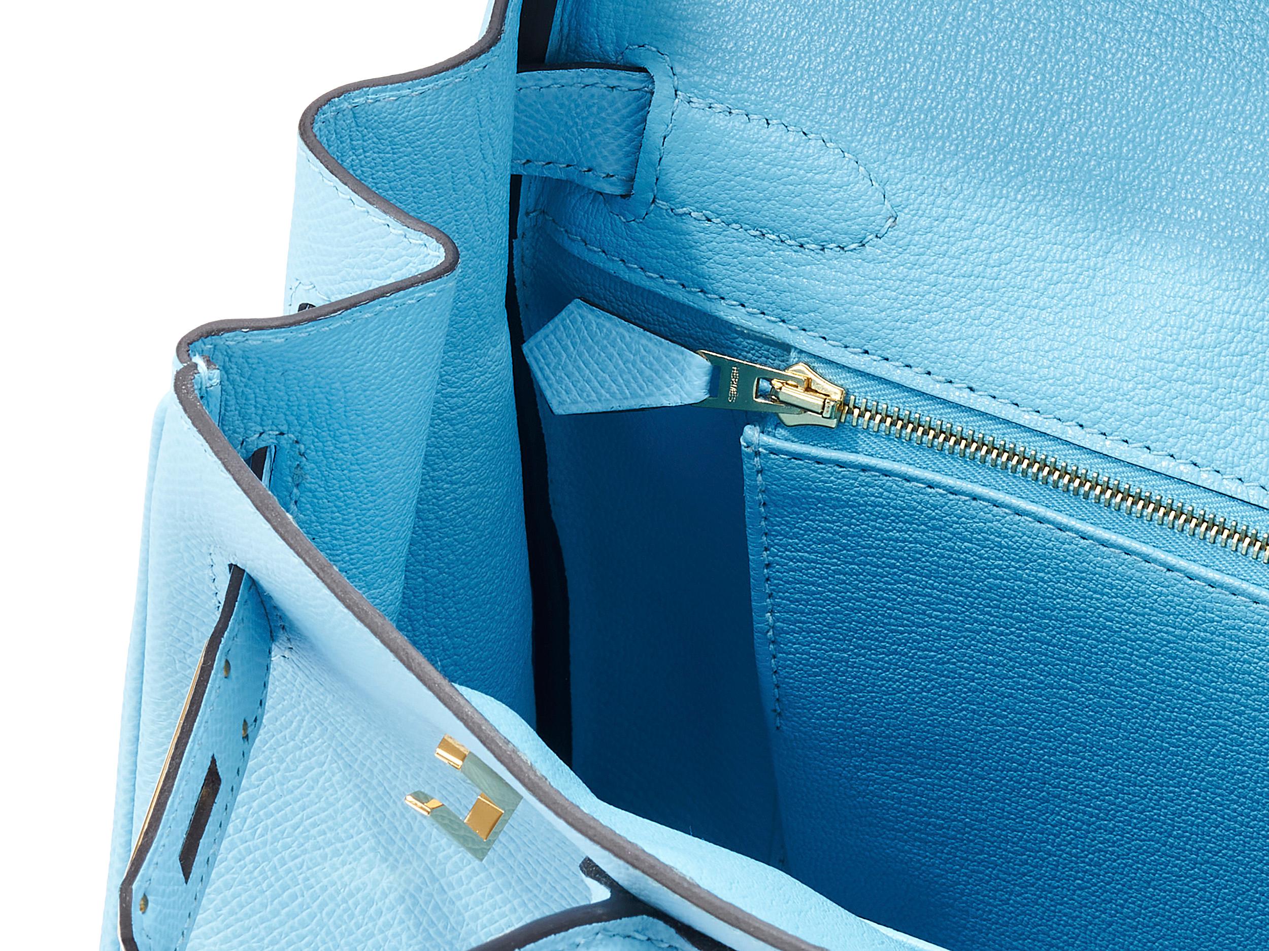 Hermès Birkin 30 Epsom Bleu Celeste Gold Hardware For Sale 1