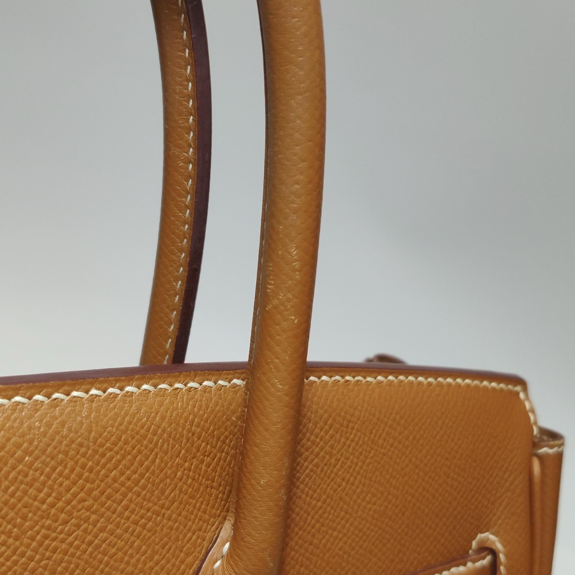 Hermes Birkin 30 Epsom Leather 37 Gold Gold Hardware 2009 13
