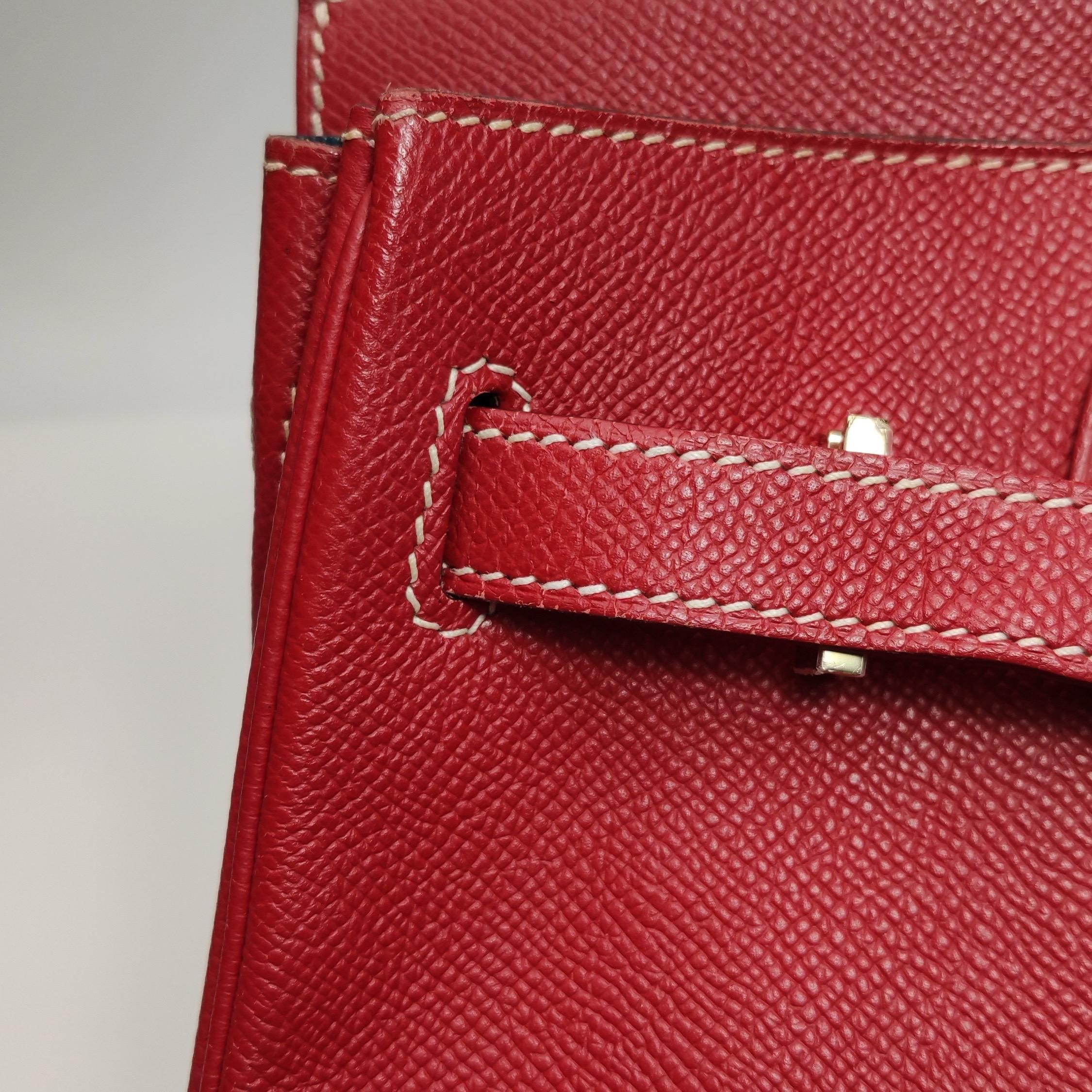 Hermes Birkin 30 Epsom Leather Red Rouge Casaque Gold Hardware 2012 6