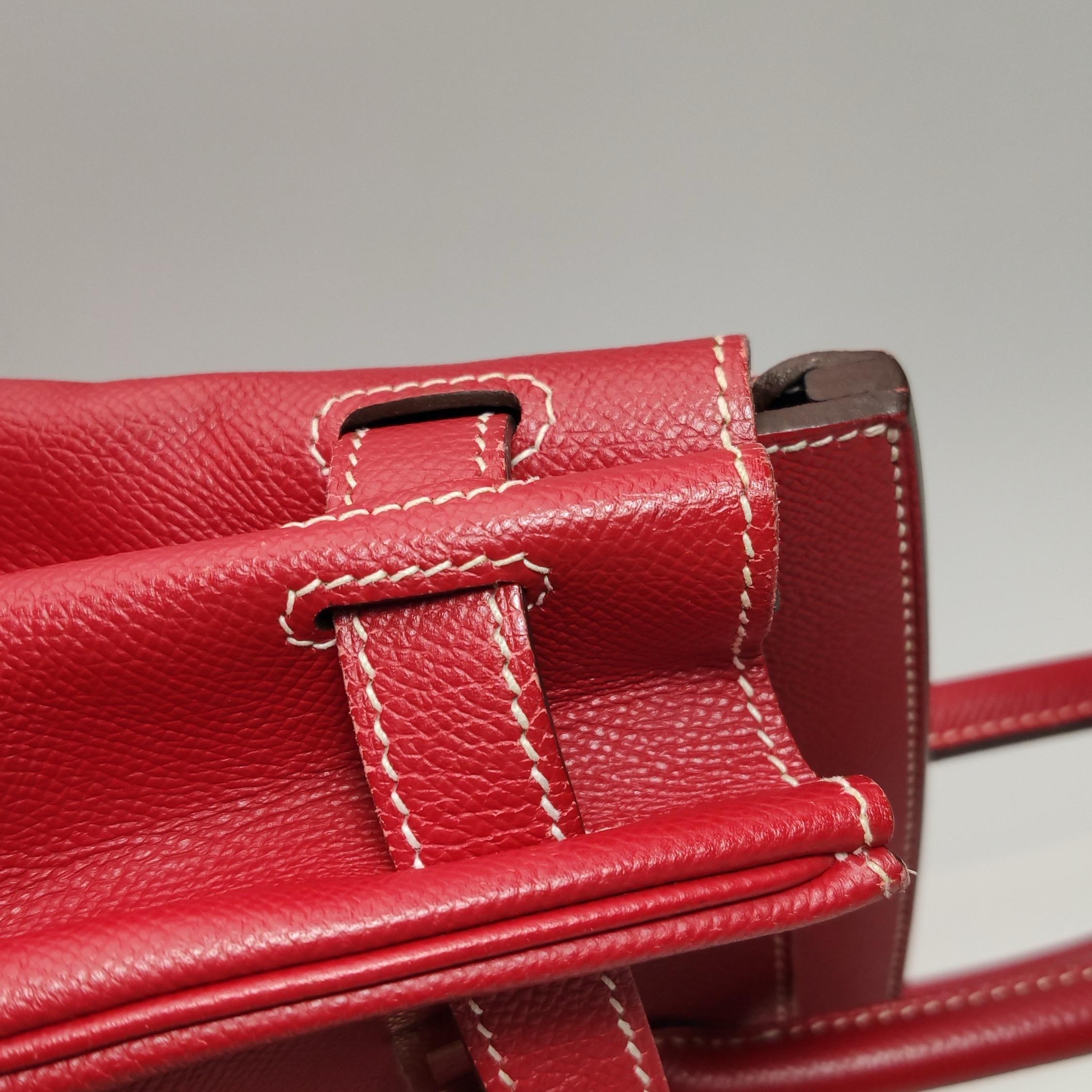 Hermes Birkin 30 Epsom Leather Red Rouge Casaque Gold Hardware 2012 12