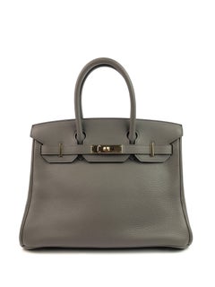 Hermes Birkin 30 Etain Gray Gold Hardware