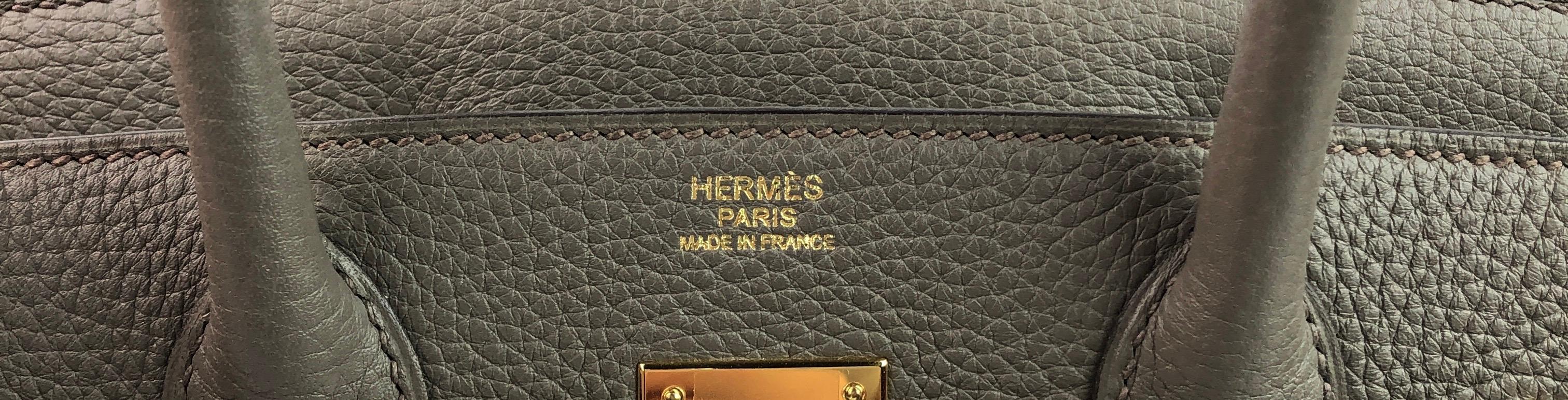 Hermes Birkin 30 Etain Gray Gold Hardware  In Excellent Condition In Miami, FL
