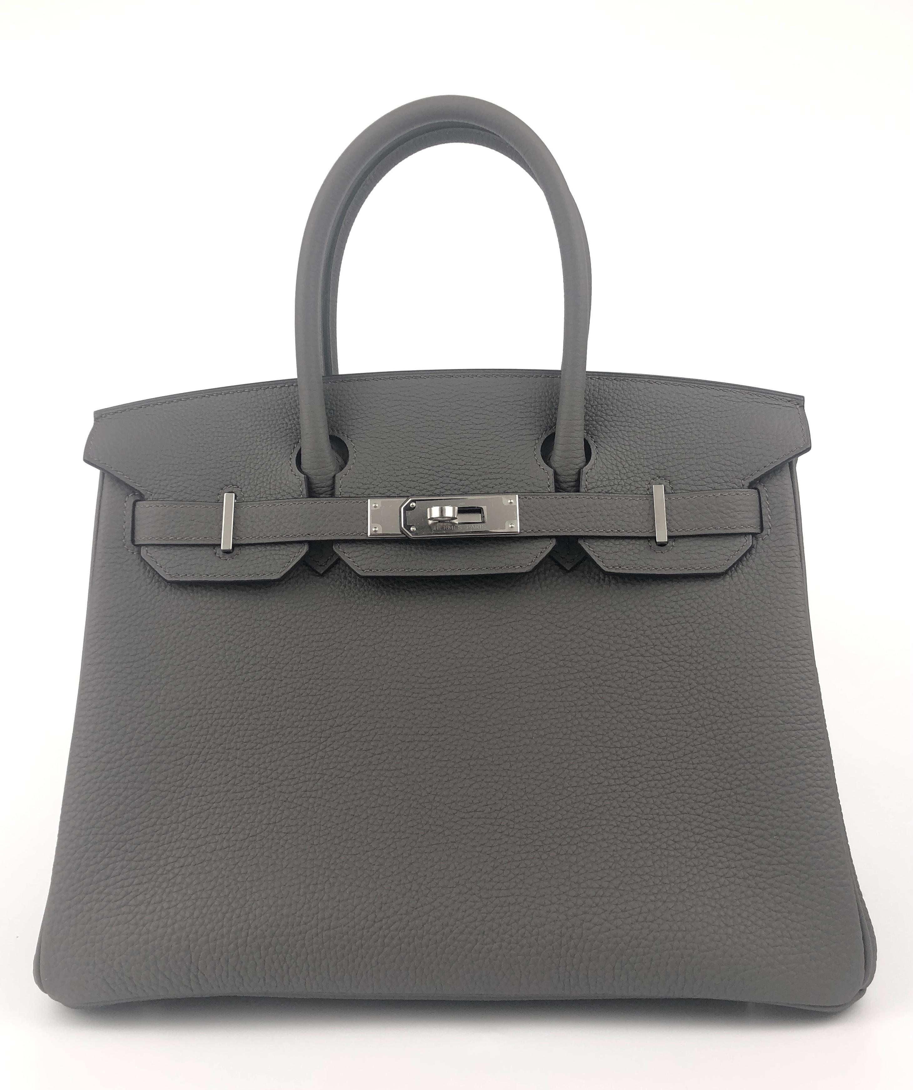 NEW 2020 Stunning Hermes Birkin 30 Black Noir Togo Palladium Hardware. Y Stamp 2020.

Shop with Confidence from Lux Addicts. Authenticity Guaranteed!