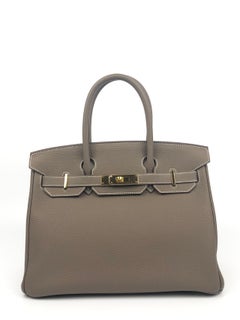 Hermes Birkin 30 Etoupe Togo Gold Hardware 2017