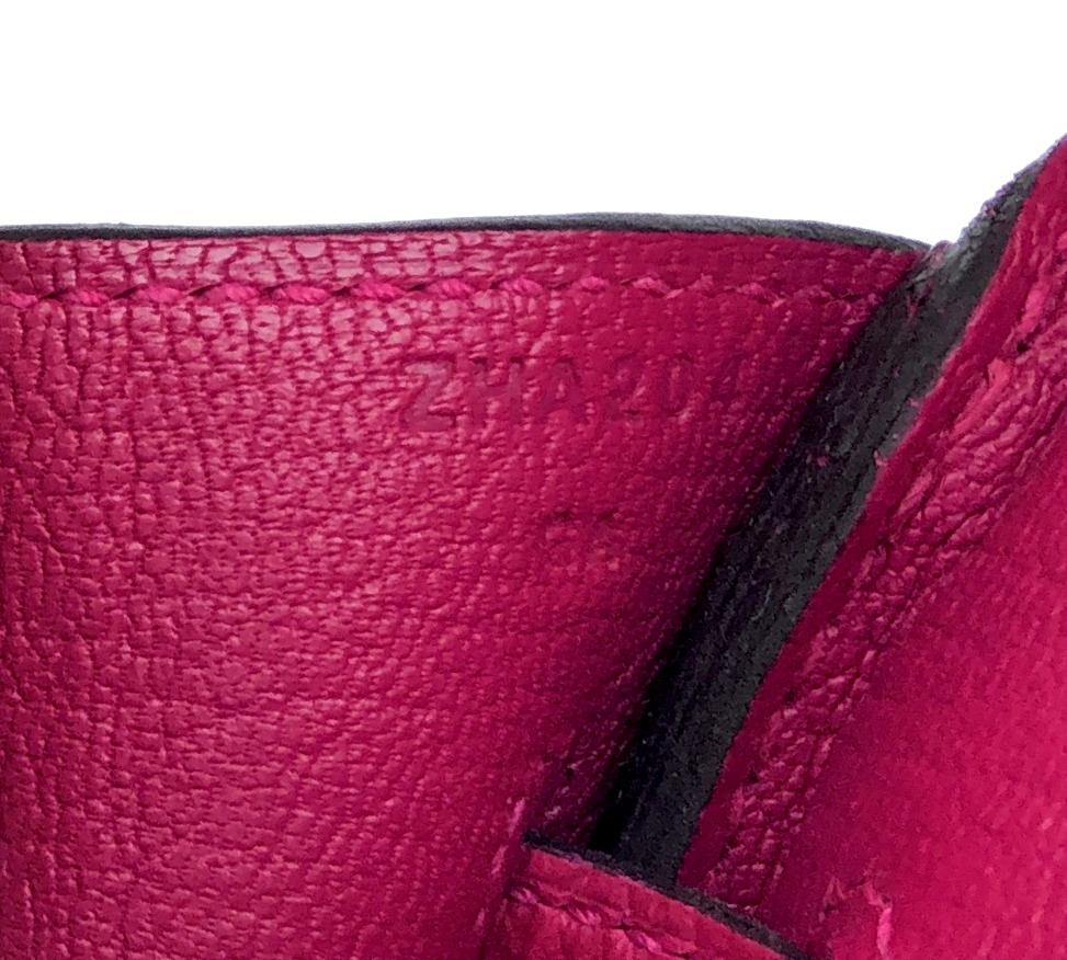 Hermes Birkin 30 Framboise Pink Red Palladium Hardware New 2021 In New Condition For Sale In Miami, FL