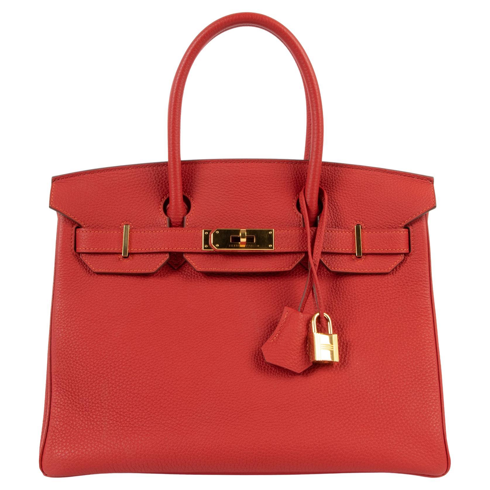 Hermès Birkin 30 Geranium Togo GHW
