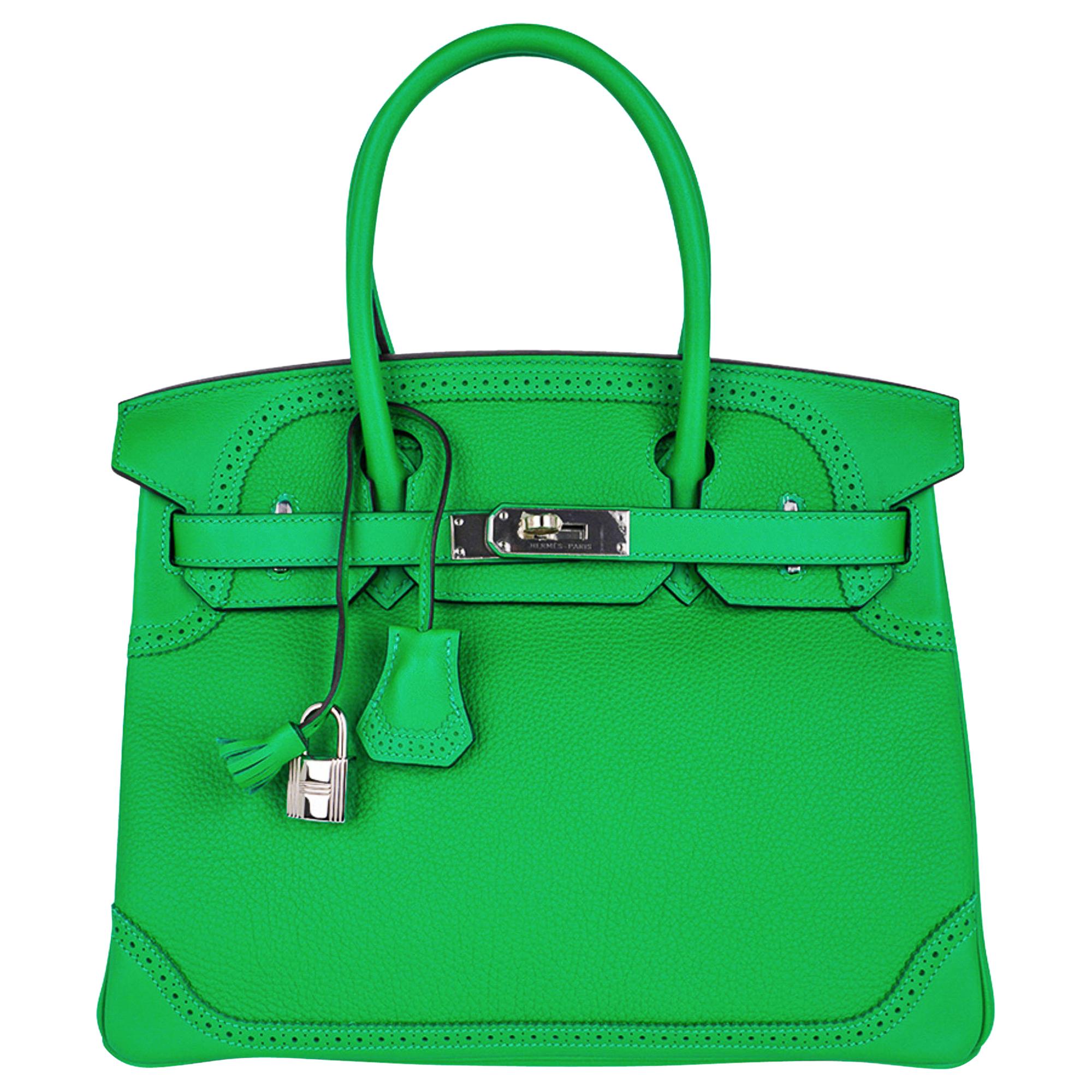 Hermès Kelly Bag 35 Clemence Leather Emerald Green at 1stDibs green kelly bag, hermes kelly