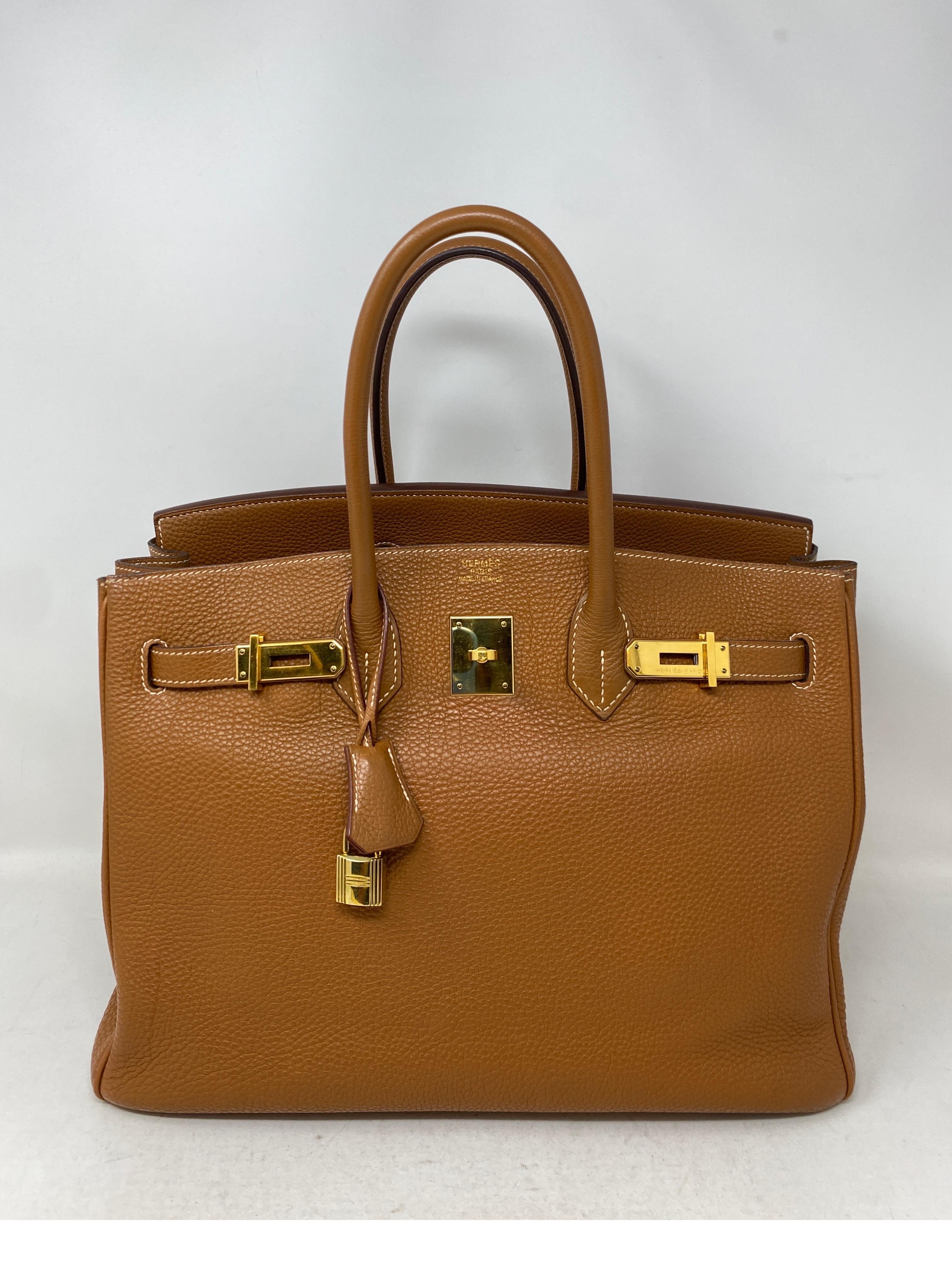 Hermes Birkin 30 Gold Bag  6