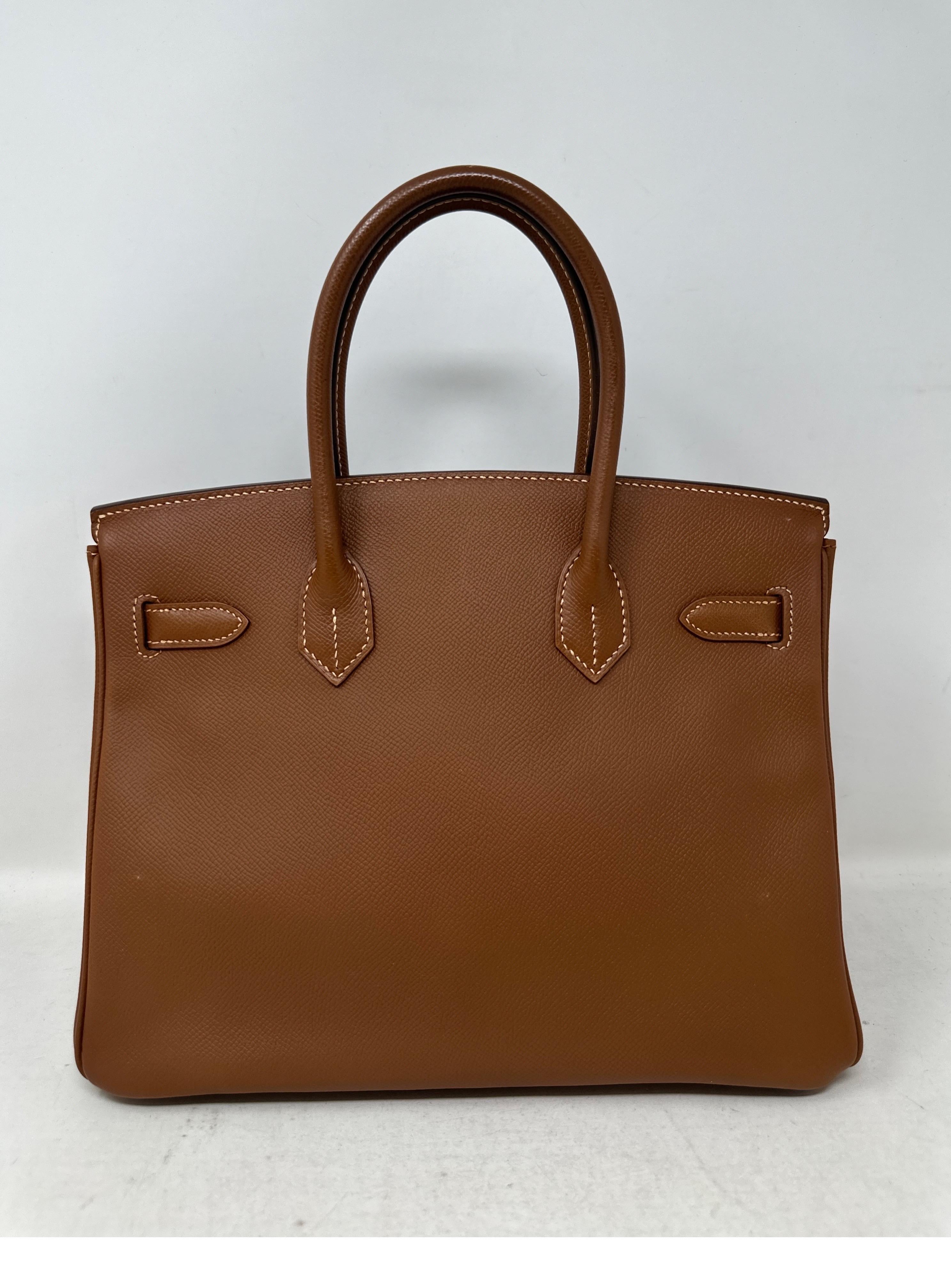 Hermes Birkin 30 Gold Bag  For Sale 3