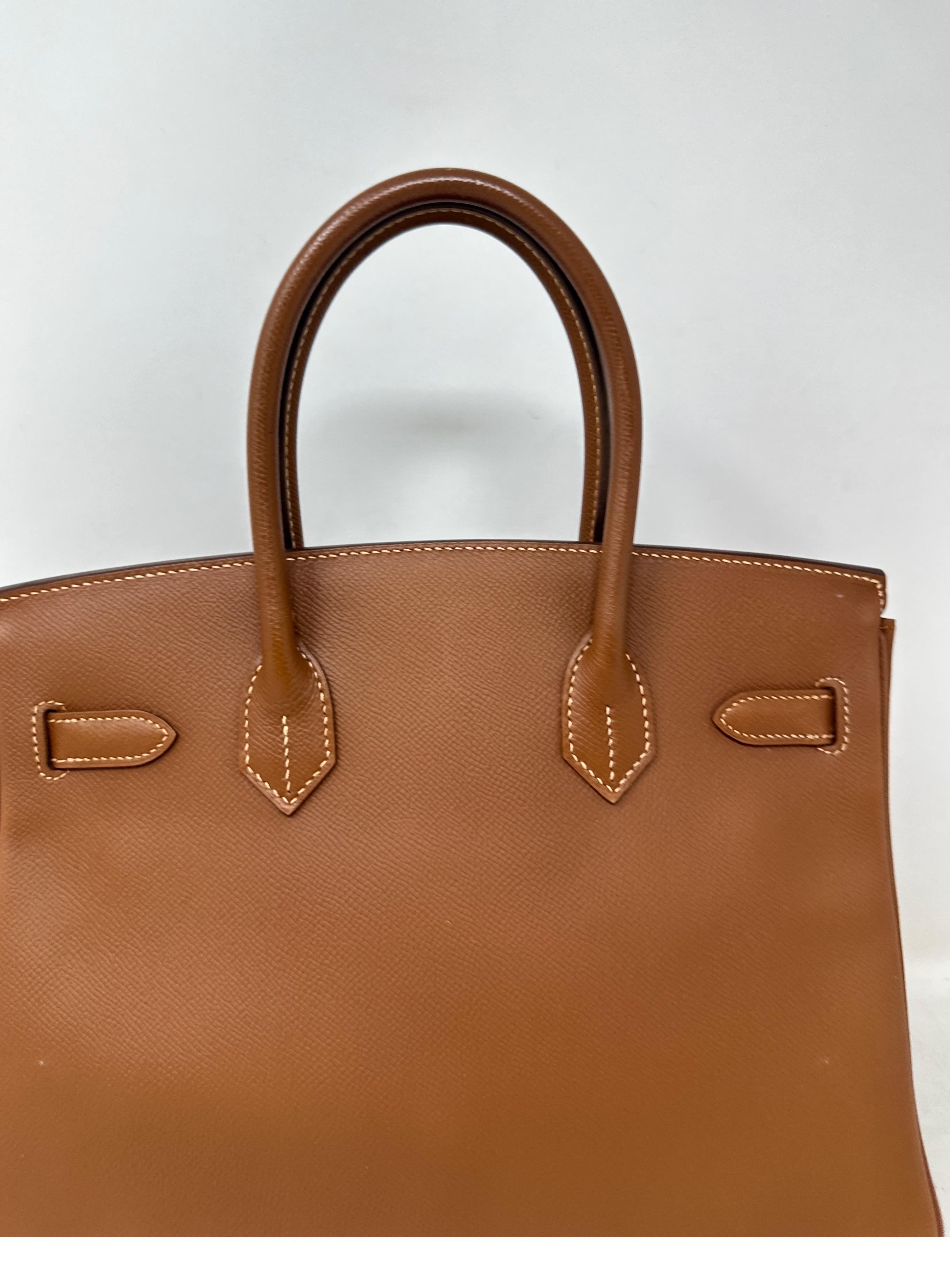Hermes Birkin 30 Gold Bag  For Sale 4
