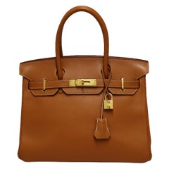 Hermès Birkin 30 in pelle oro swift