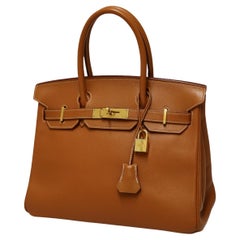 Hermès Birkin 30 gold swift leather