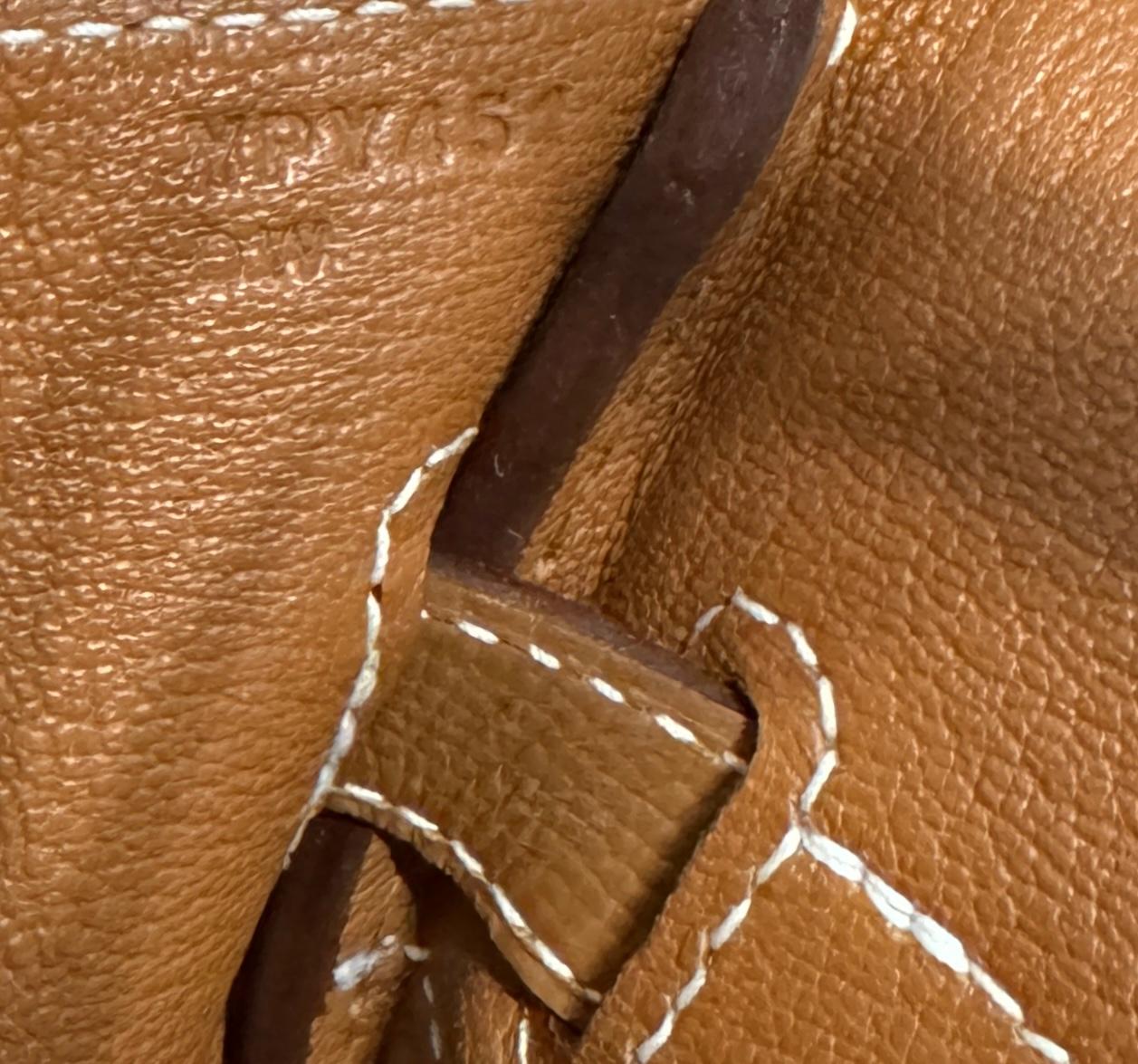 Hermes Birkin 30 Oro Camel Tan Epsom Cuero Herrajes de Oro RARO 3