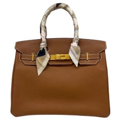 Used Hermes Birkin 30 Gold GHW 2003