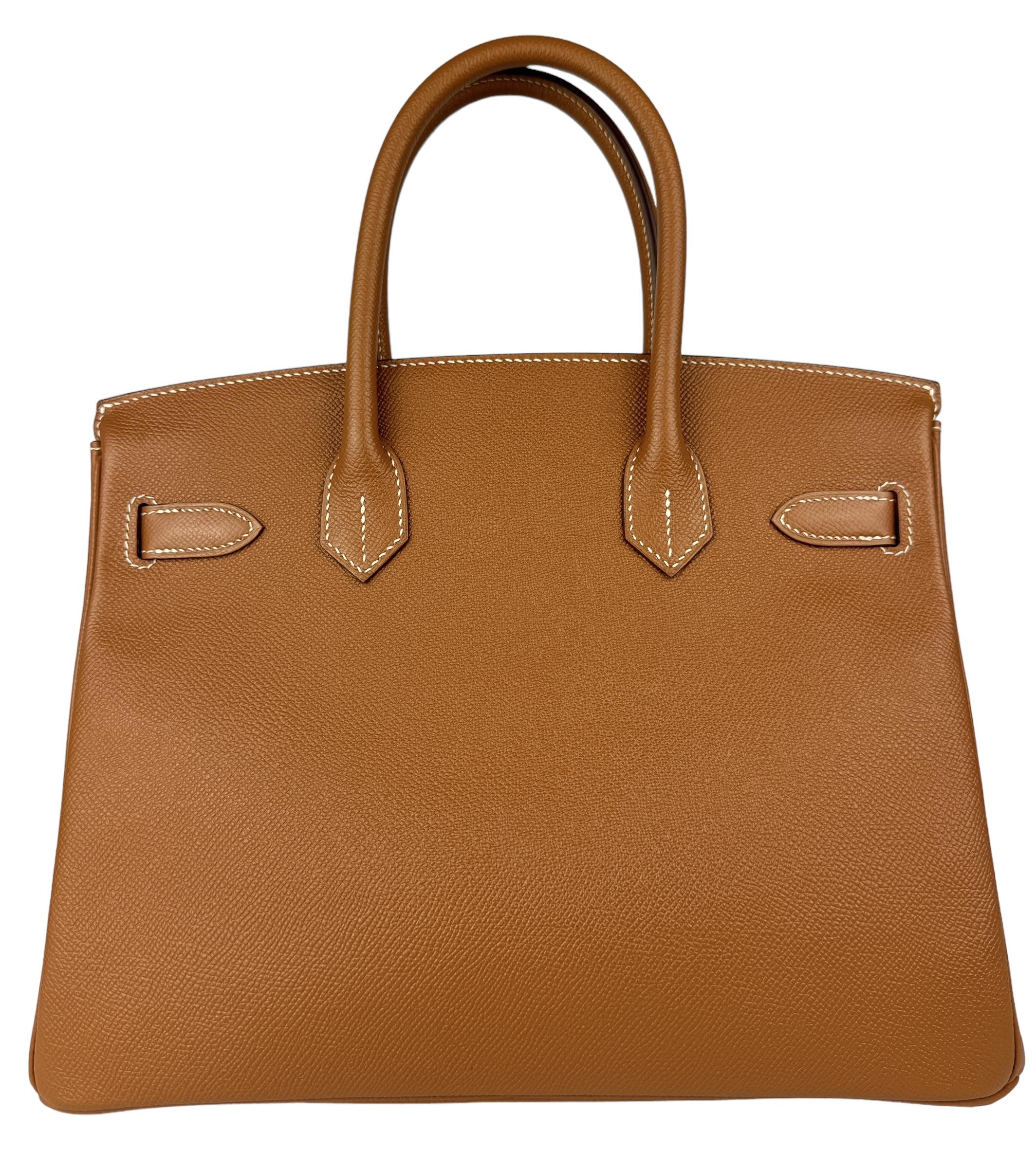 Women's or Men's Hermes Birkin 30 Gold Tan Camel Epsom Leather Palladium Hardware