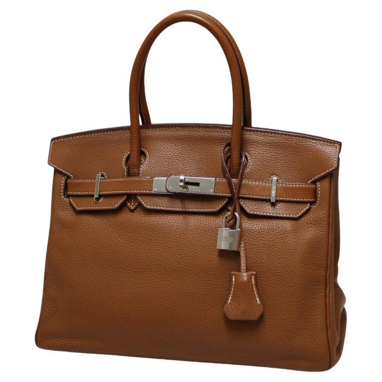 Hermes Birkin 30 Gold Taurillon Leather For Sale