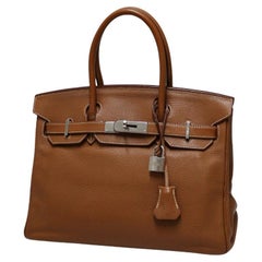Hermes Birkin 30 Gold Taurillon Leather