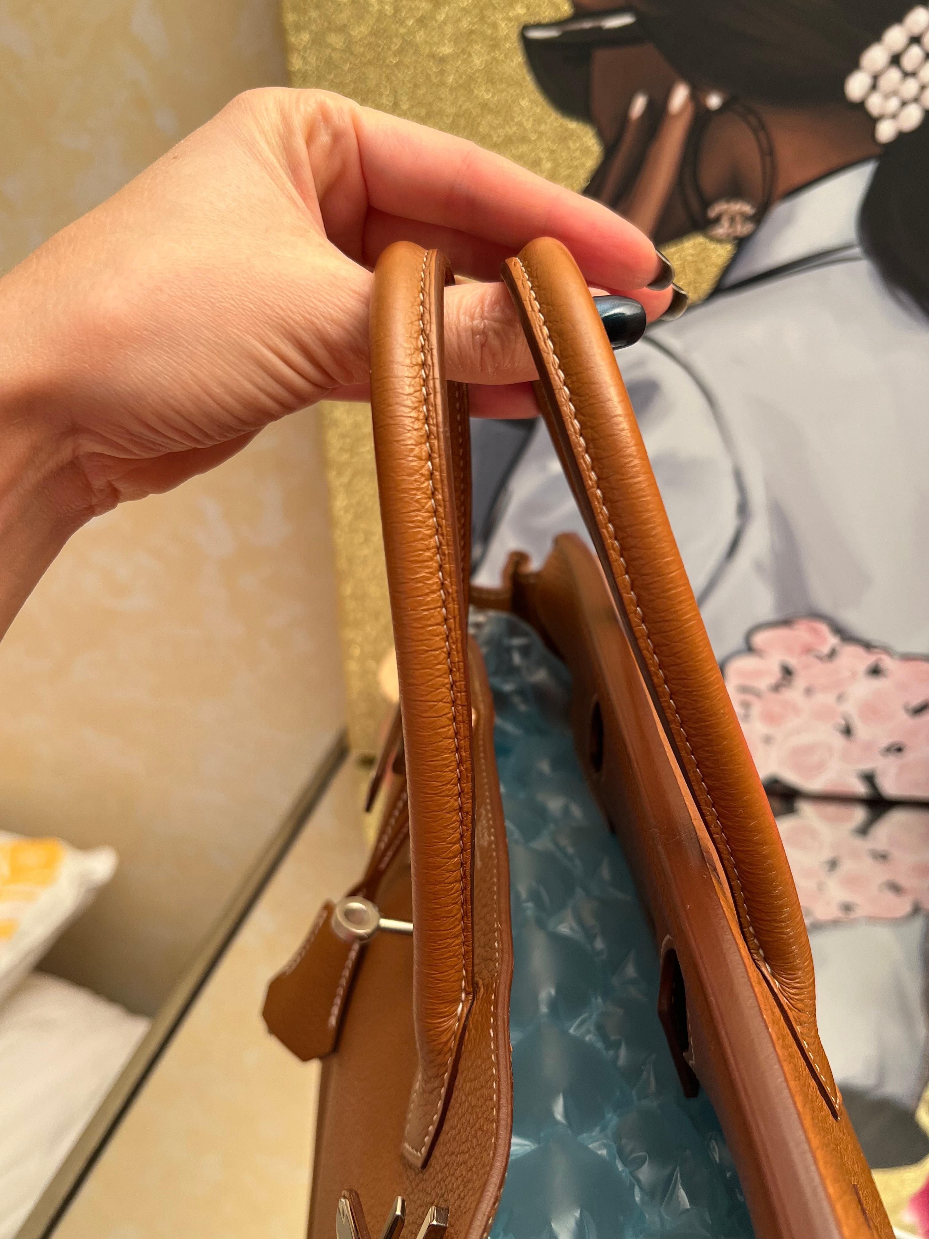 Hermes Birkin 30 Gold togo bag avec PHW en vente 5