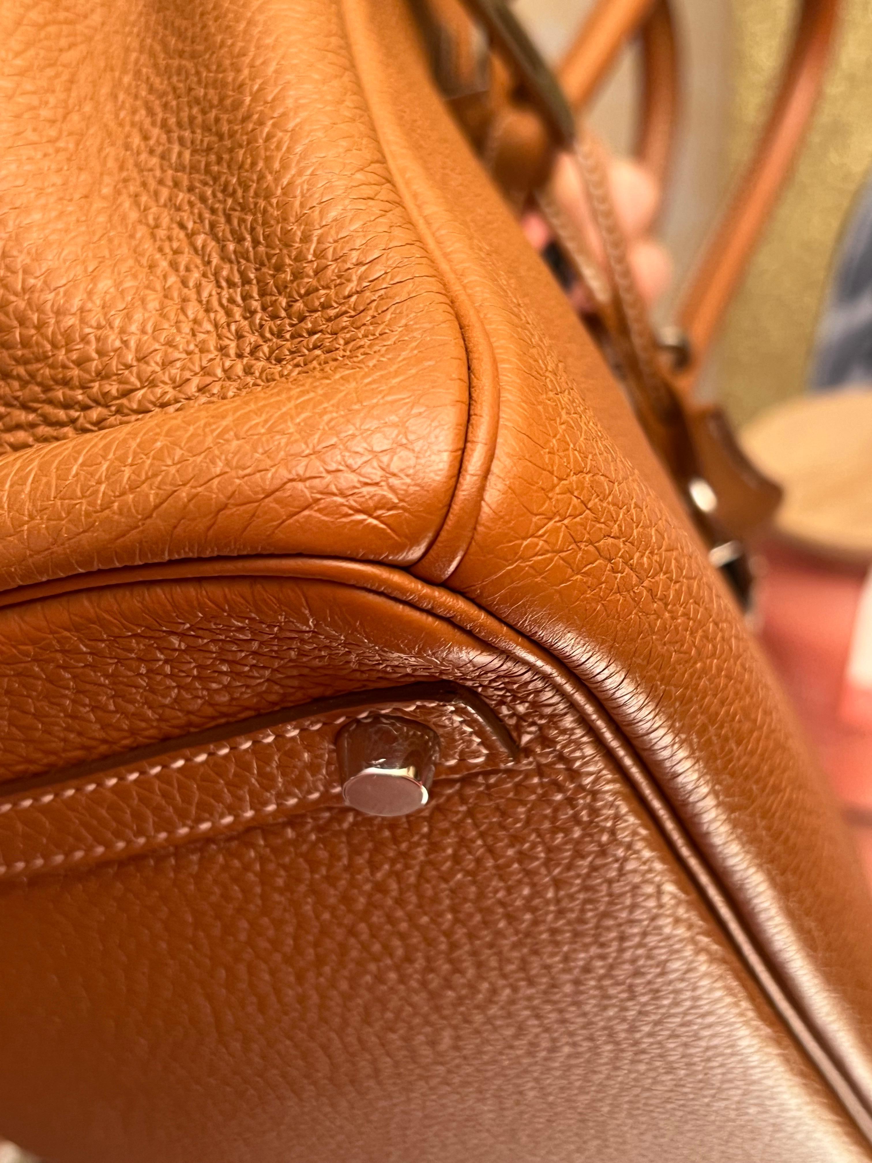 Hermes Birkin 30 Gold togo bag avec PHW en vente 12