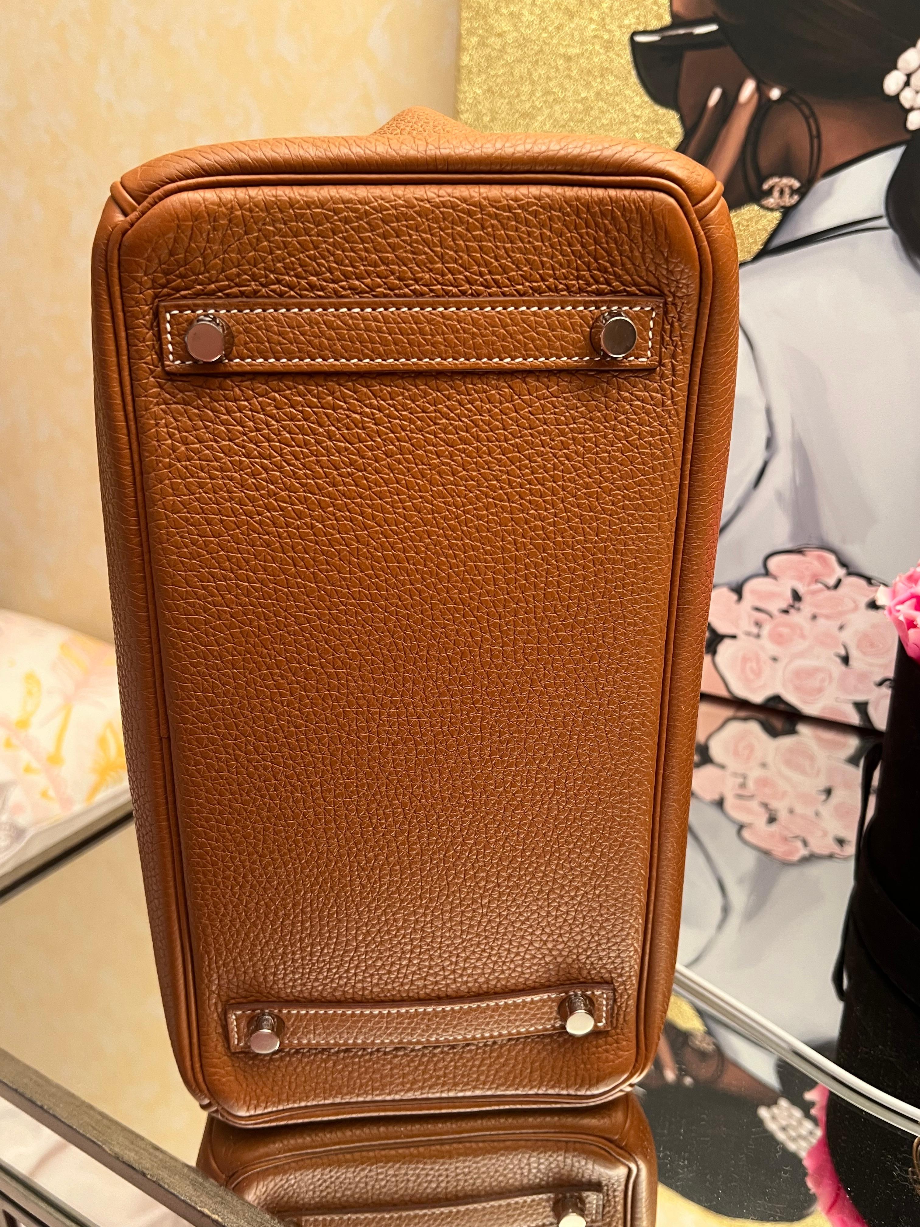 Hermes Birkin 30 Gold togo bag avec PHW en vente 15