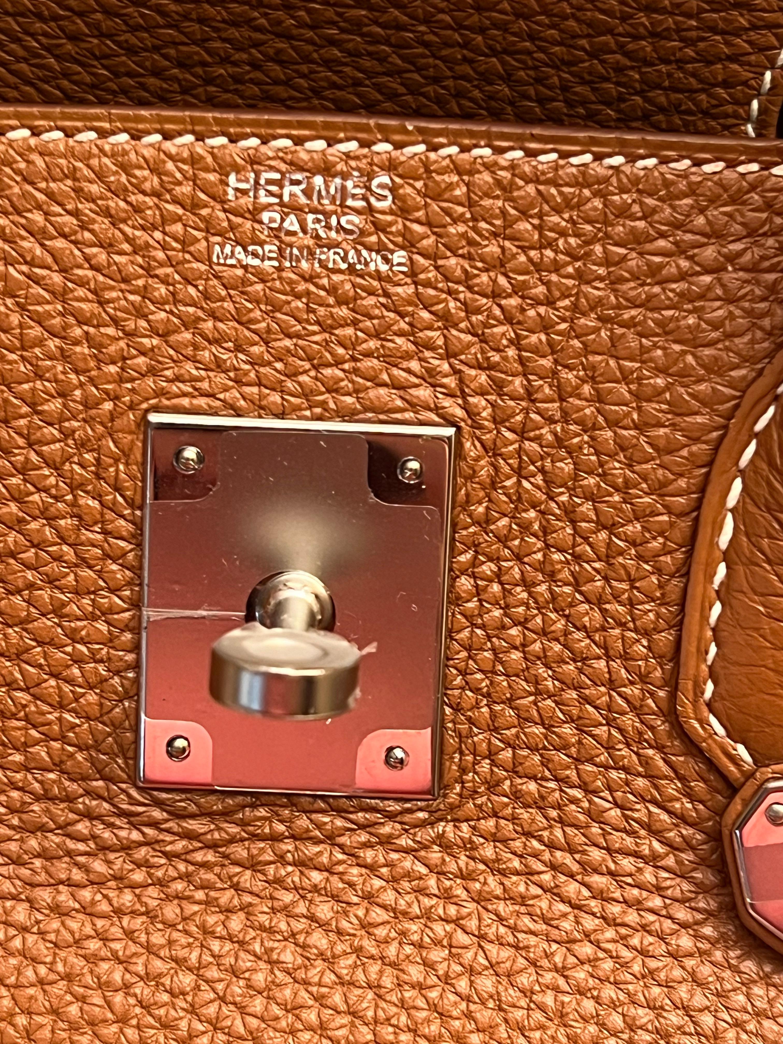 Hermes Birkin 30 Gold togo bag avec PHW Bon état - En vente à New York, NY