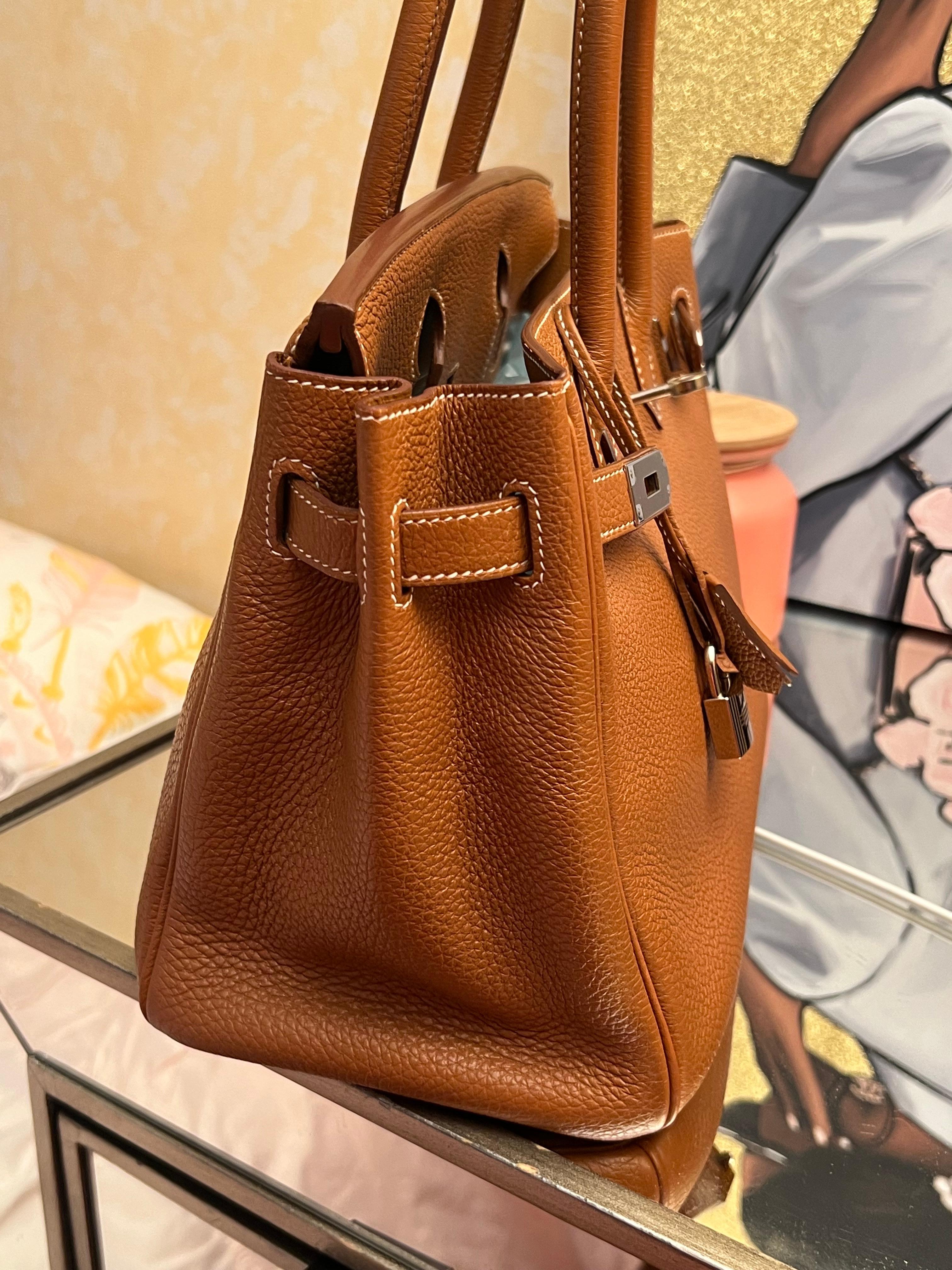 Hermes Birkin 30 Gold togo bag avec PHW Unisexe en vente