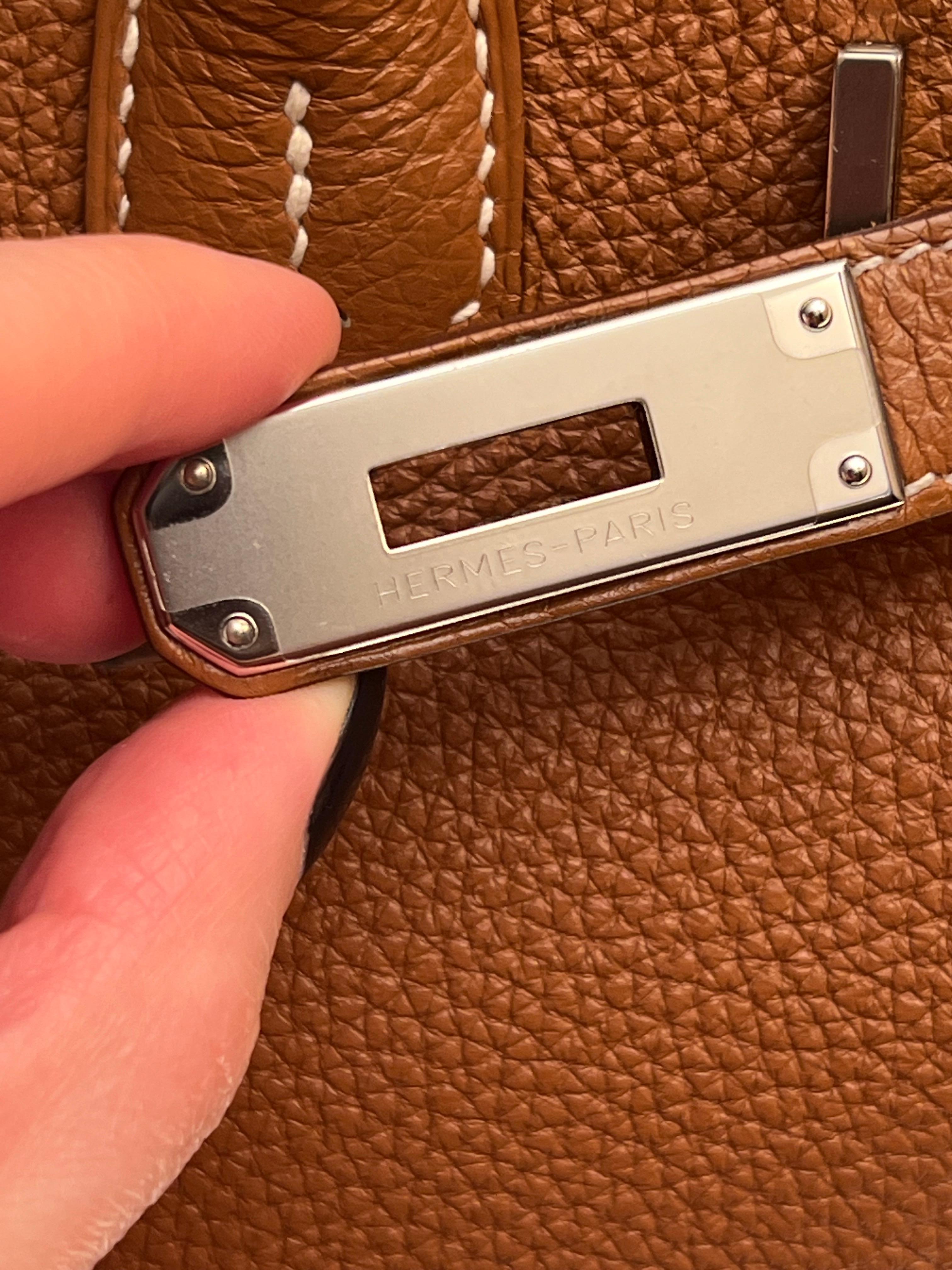 Hermes Birkin 30 Gold togo bag avec PHW en vente 2