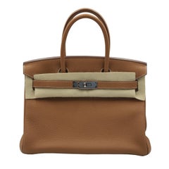 Hermes Birkin 30 Gold Togo with Palladium Hardware