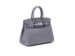 Hermès Birkin 30 Gris Agathe Ostrich Palladium Hardware