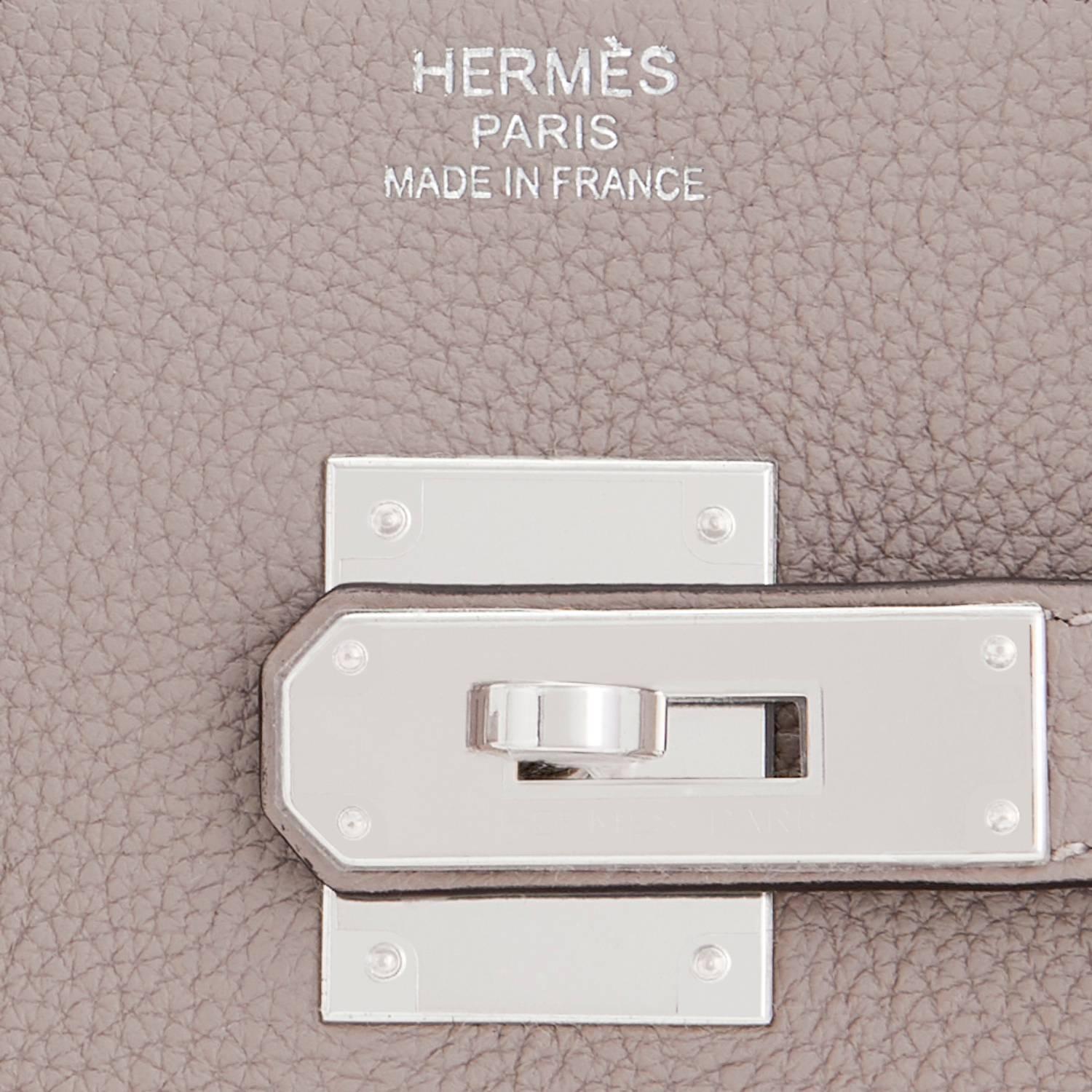 Hermes Birkin 30 Gris Asphalte Dove Grey Togo Palladium Hardware Birkin Bag 5