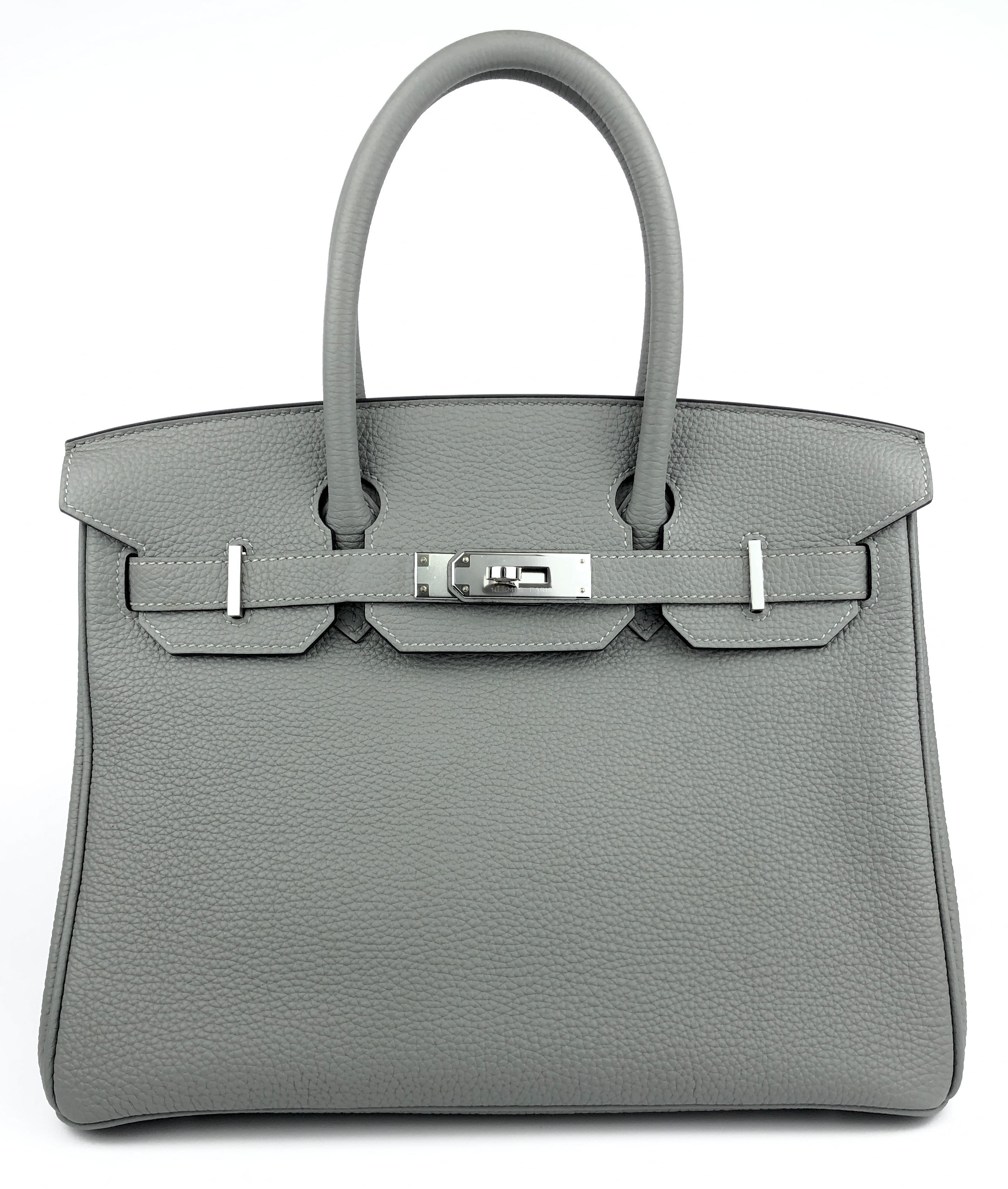 Stunning Rare Hermes Birkin 30 Gris Mouette Palladium Hardware. Pristine Condition, Plastic on Hardware. Perfect corners and Structure. X Stamp 2016.

Shop with Confidence from Lux Addicts. Authenticity Guaranteed!

Lux Addicts is a Premier Luxury