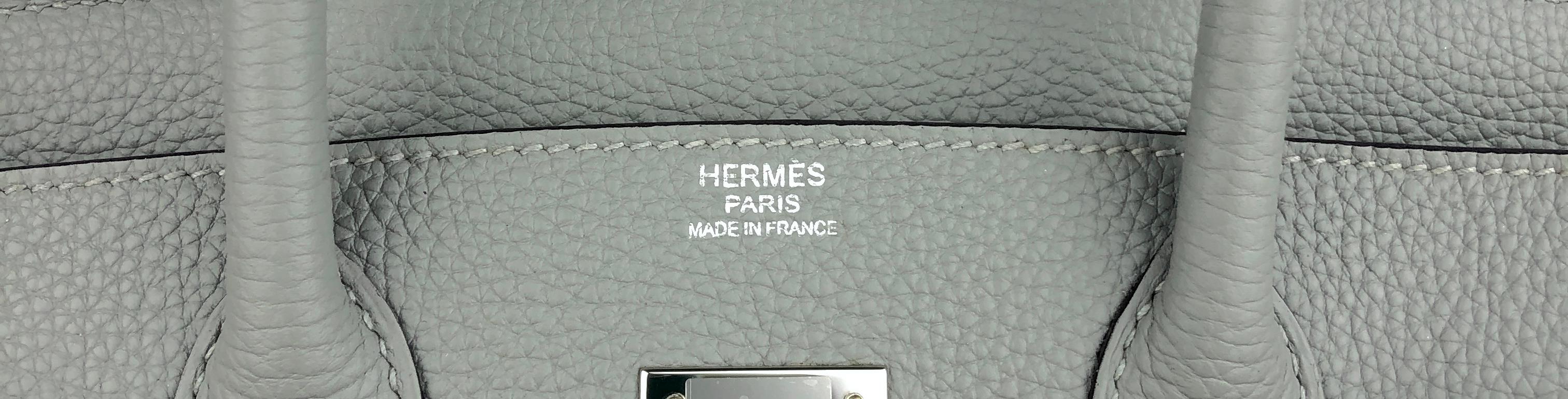 Hermes Birkin 30 Gris Mouette Gray Grey Togo Leather Palladium Hardware  2