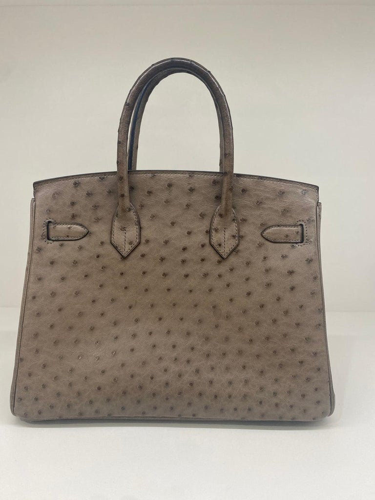 Pre-owned Hermes 2013 Birkin Ghillies 40cm Handbag In Neutrals