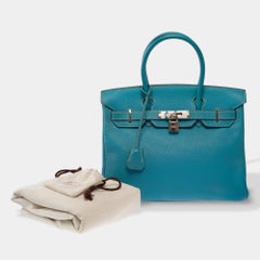 Sac à main Hermès Birkin 30 bleu