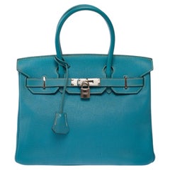 Sac à main Hermès Birkin 30 bleu
