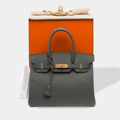 Hermès 2020 Birkin 30 Vert Amande Epsom Leather Handbag for Women