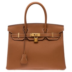 Hermès Birkin 30 Handbag Gold