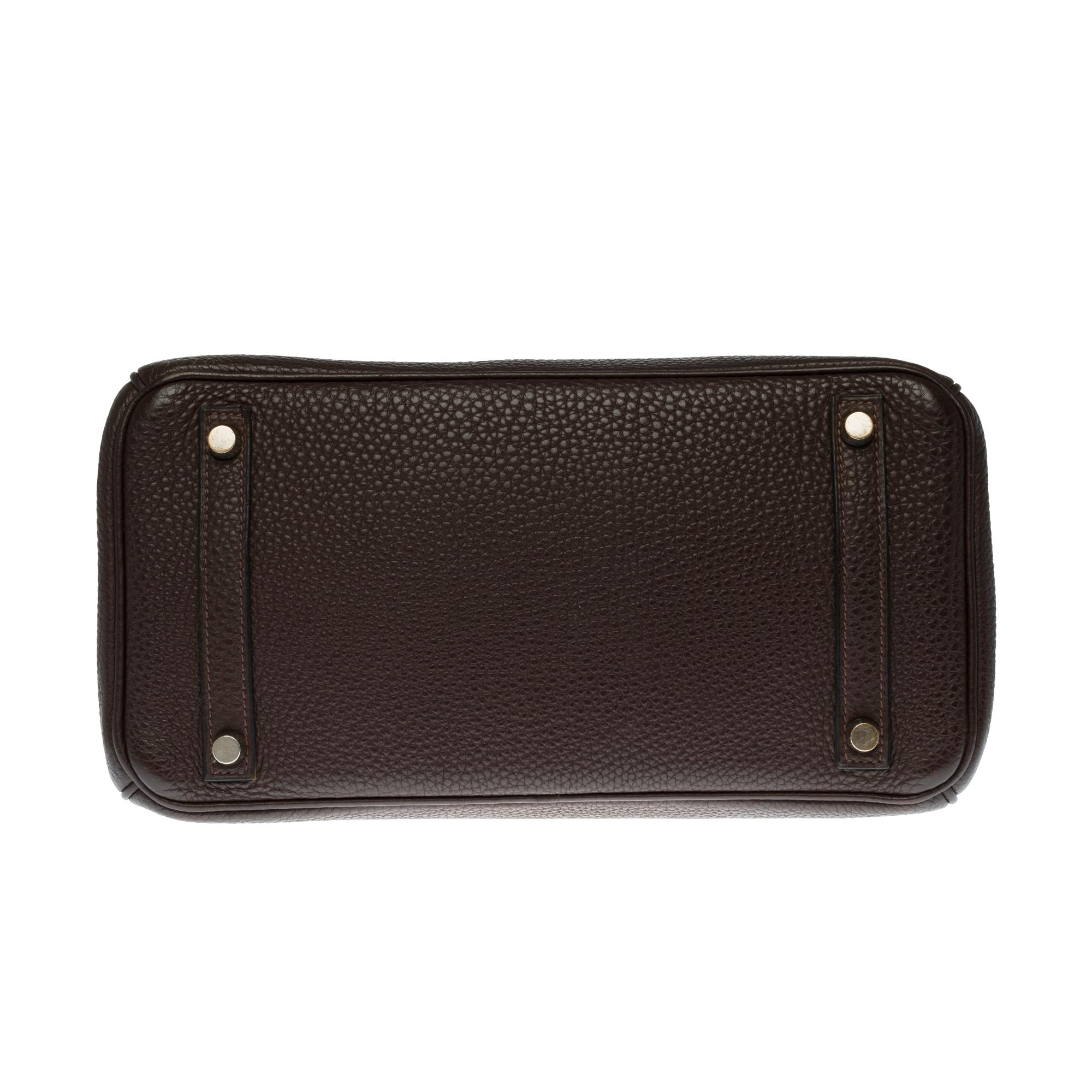 Hermès Birkin 30 handbag in Brown Togo leather, silver Palladium hardware 3