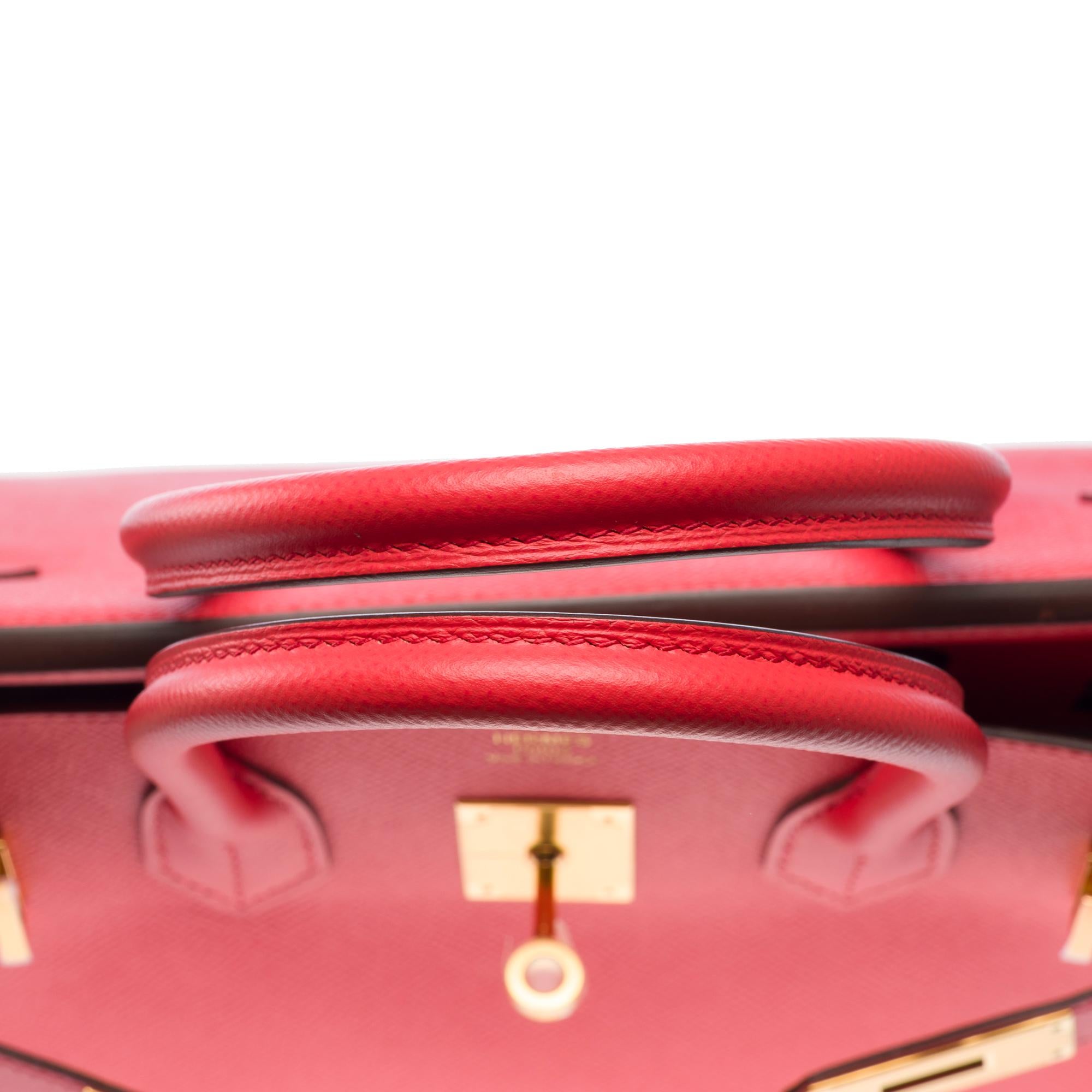 Hermes Birkin 30 handbag in Jaïpur Pink Epsom Calf leather, GHW 6