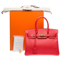 Hermes Birkin 30 handbag in Jaïpur Pink Epsom Calf leather, GHW