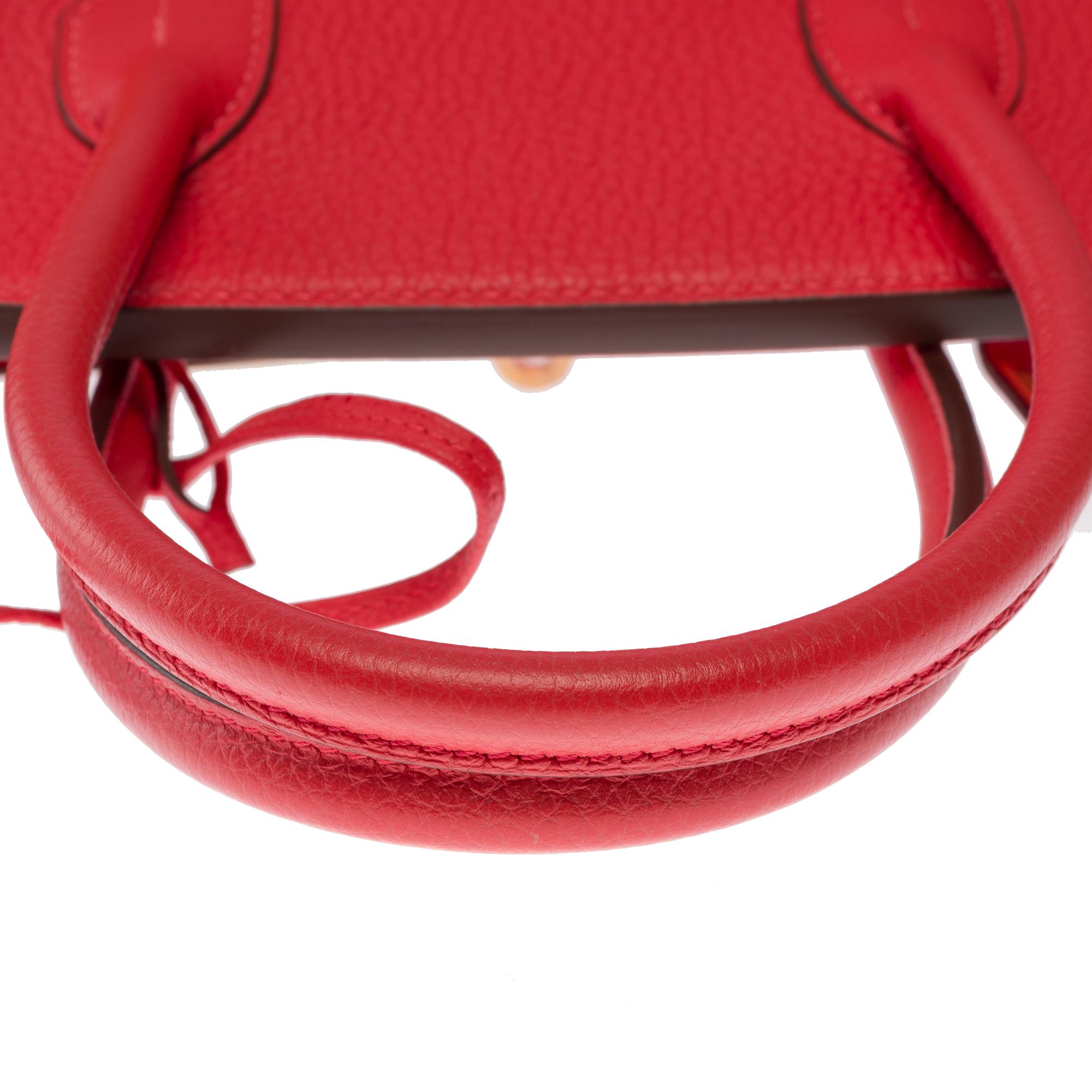 Sac à main Hermès Birkin 30 en cuir de veau Jaïpur rose Togo, GHW en vente 5