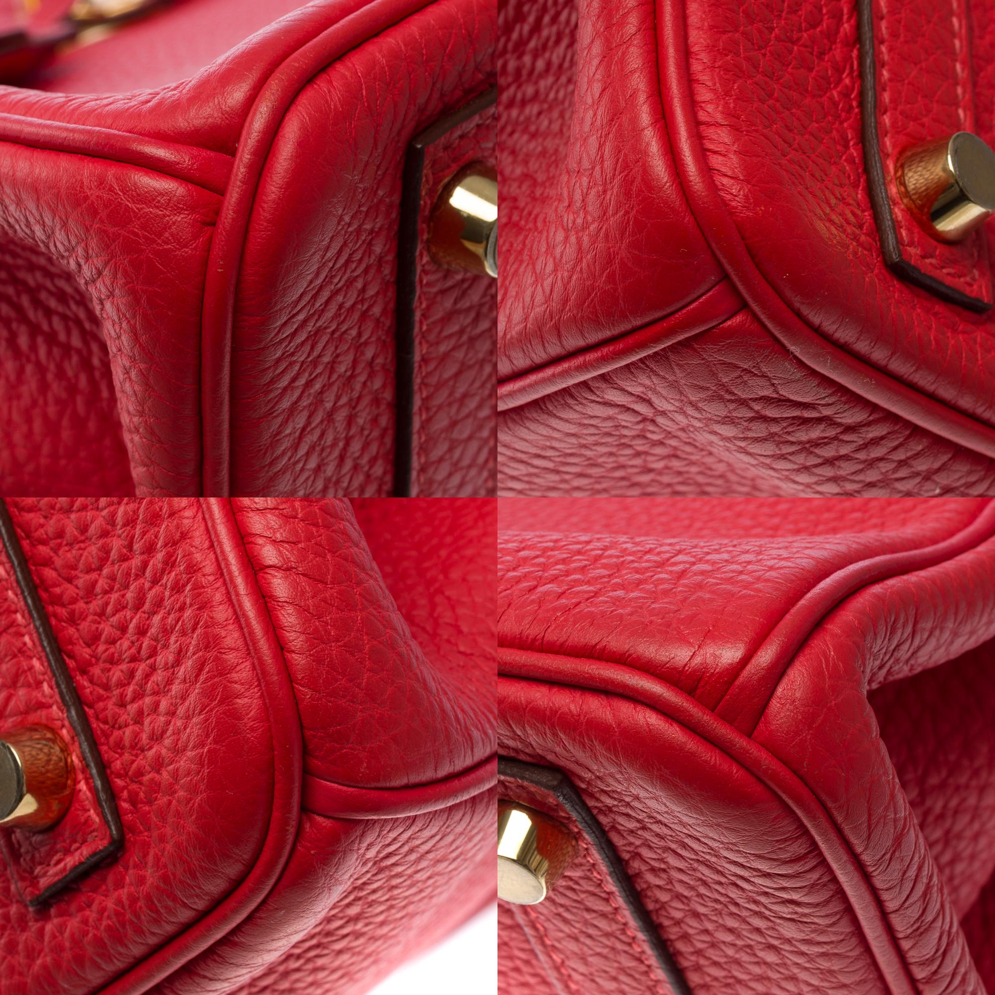 Sac à main Hermès Birkin 30 en cuir de veau Jaïpur rose Togo, GHW en vente 7