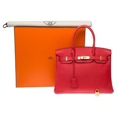 Hermes Birkin 30 handbag in Jaïpur Pink Togo Calf leather, GHW