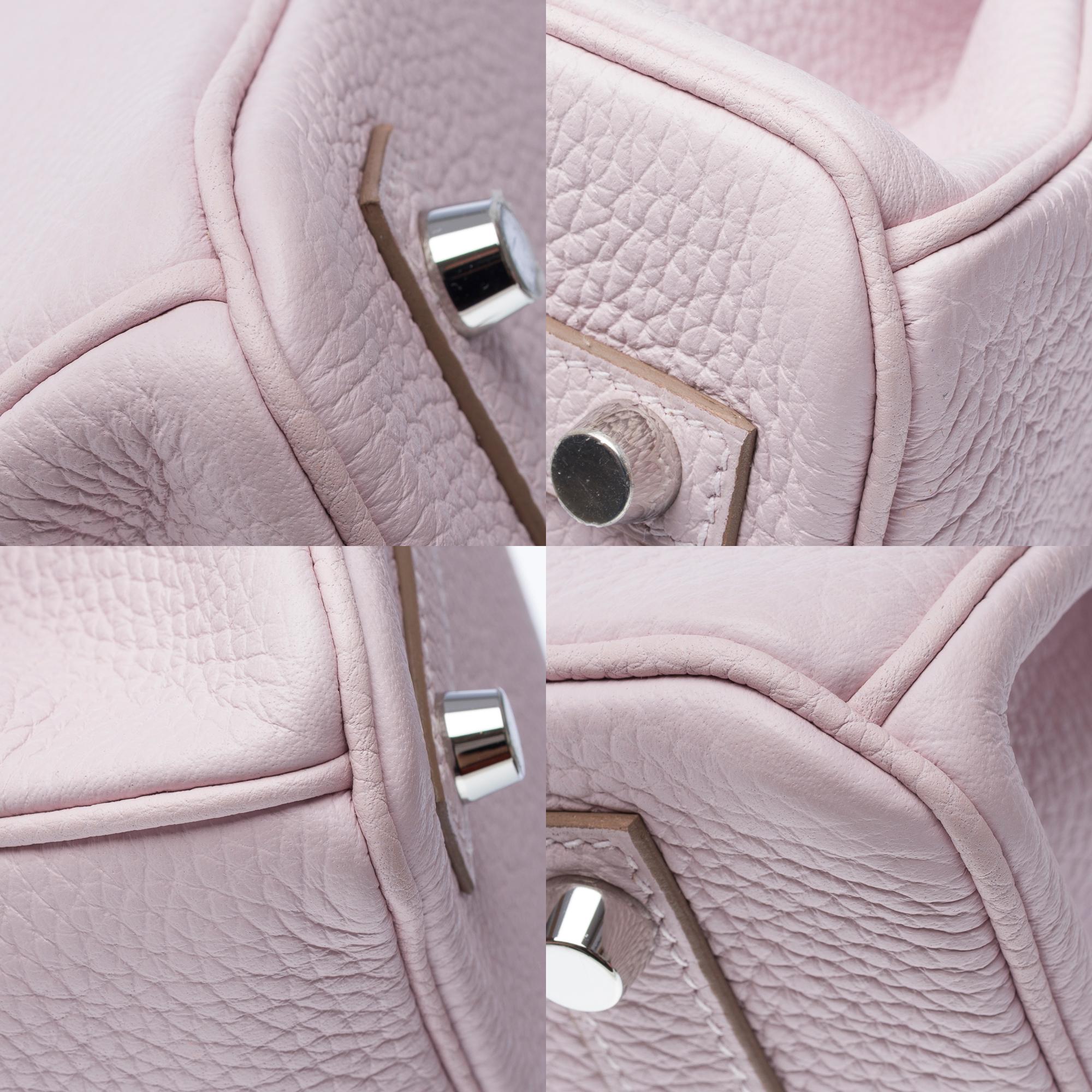 Hermes Birkin 30 handbag in Mauve Pale Taurillon Clémence leather, PHW 7